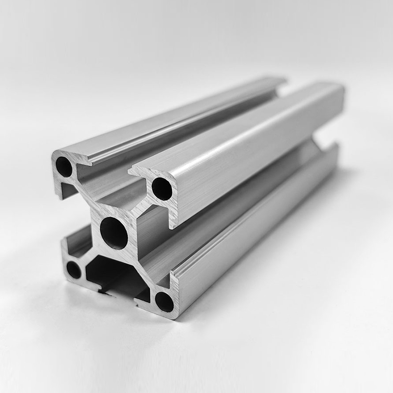 HS-8-3030A High-Strength 3030 T-Slot Aluminum Profile, 2.0mm Wall Thickness Silver Industrial Aluminum