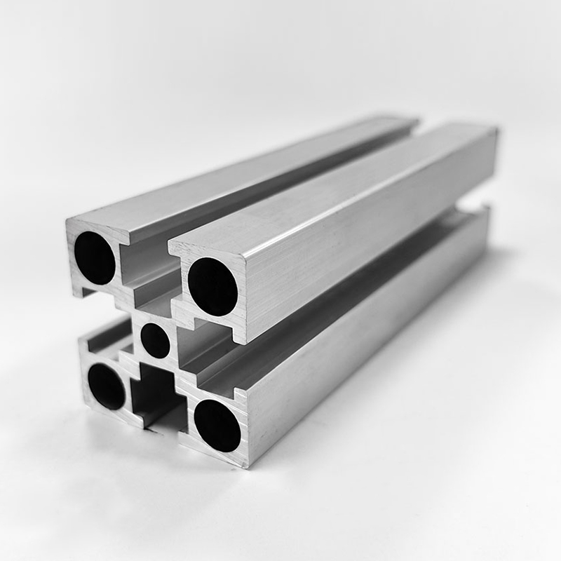 HS-6-3030G Square Slot 3030 Aluminum Profile, 6.3mm Slot Width, 2.0mm Wall Thickness Silver Industrial Aluminum