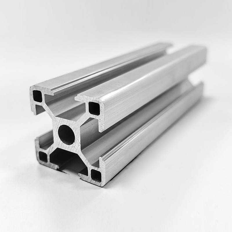 HS-8-3030 Multifunctional 3030 T-Slot Aluminum Profile, Silver & Black Optional, 2.1mm Wall Thickness Industrial Aluminum