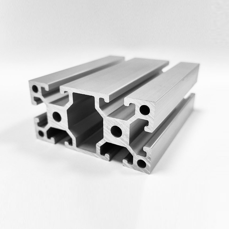 HS-8-4080FW Thickened Flexible T-Slot Industrial Aluminum Profile, Customizable Silver Industrial Aluminum