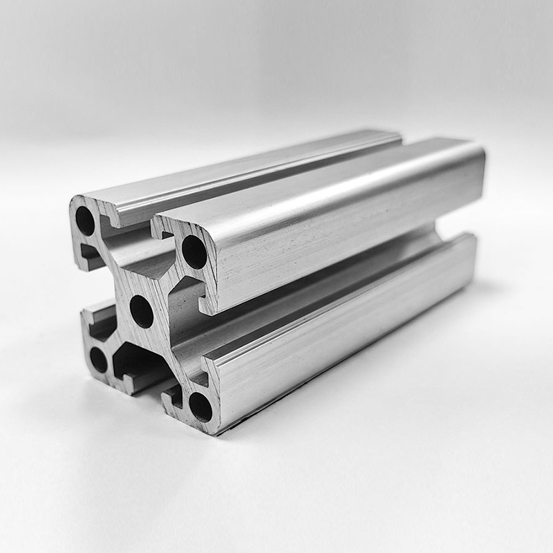 HS-8-4040D High-Strength T-Slot 4040 Aluminum Profile, 3.2mm Thickened Wall Thickness, No Hole Diameter Design, Silver Industrial Aluminum
