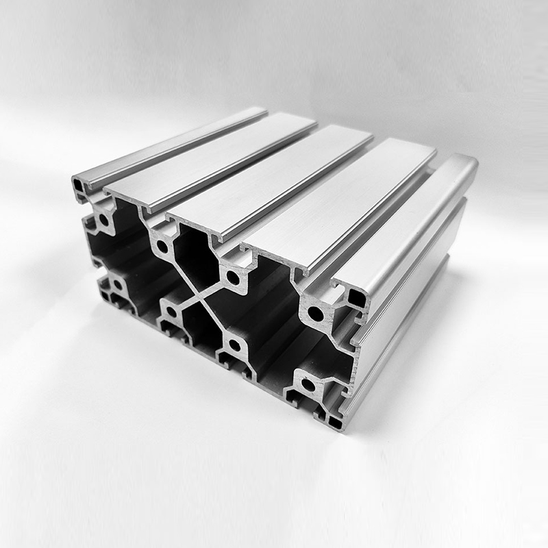 HS-8-80160 Extra-Wide T-Slot Industrial Aluminum Profile, 80*160 Silver Heavy-Duty Wide Aluminum