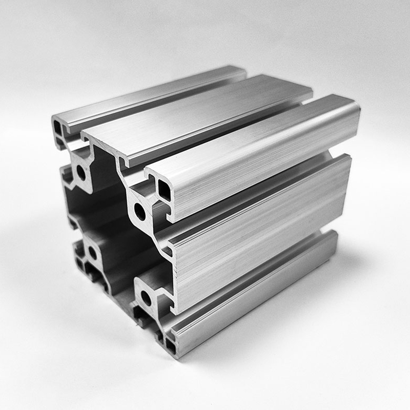 HS-8-8080 Large Cross-Section T-Slot Industrial Aluminum Profile, 80 Square Silver Medium-Heavy Load Aluminum
