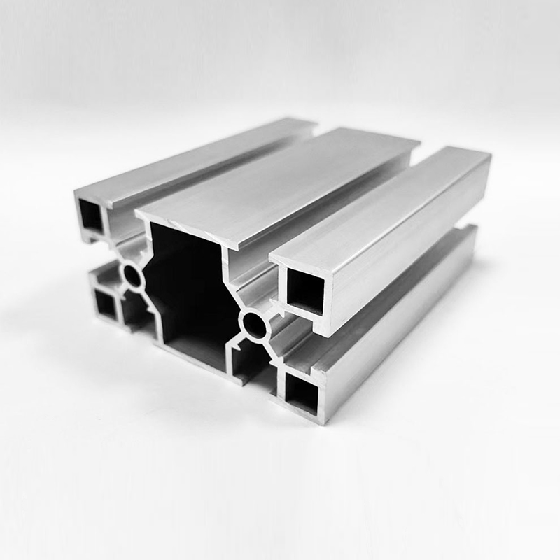 HS-8-4080GA Square-Slot Lightweight Industrial Aluminum Profile, Anodized Silver Universal Aluminum