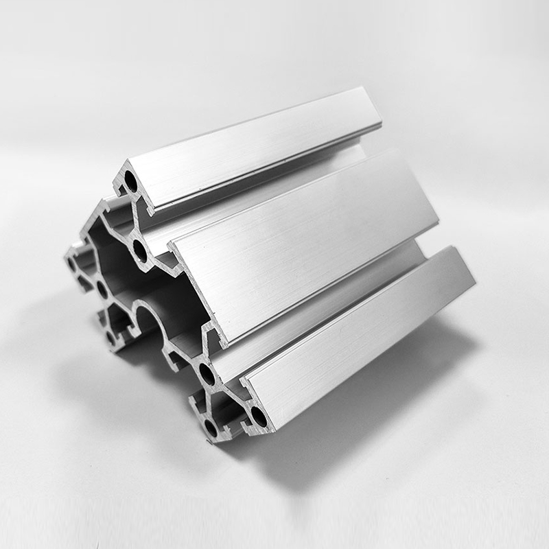 HS-8-8840Z Precision Deep-Slot T-Slot Industrial Aluminum Profile, 80 Square Silver Precision Assembly Aluminum