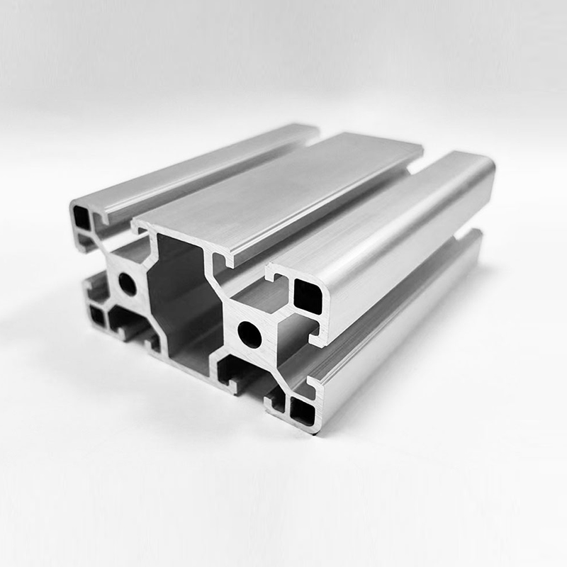 HS-8-4080B Thickened T-Slot Industrial Aluminum Profile, Medium-Heavy Load-Bearing Silver Industrial Aluminum
