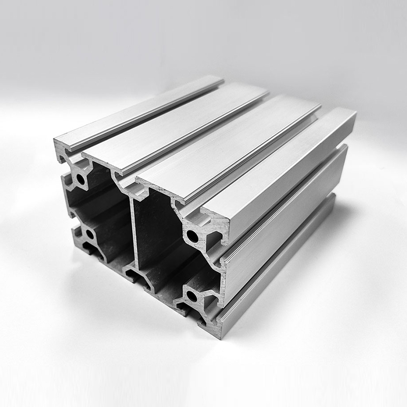 HS-8-80120 Wide T-Slot Industrial Aluminum Profile, 80*120 Silver Medium-Heavy Load Wide Aluminum