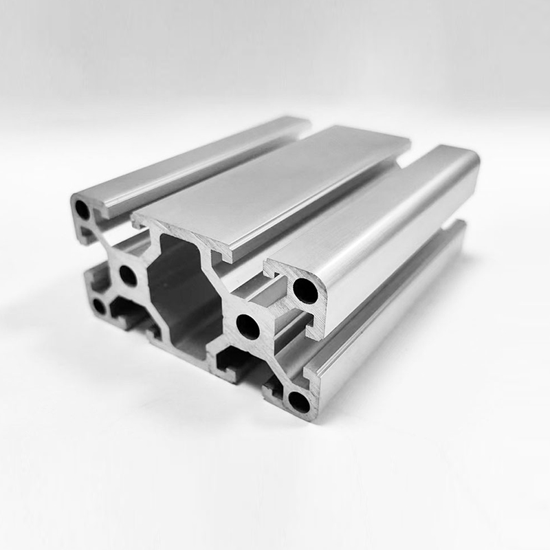 HS-8-4080D Thickened Tough T-Slot Industrial Aluminum Profile, Heavy Load-Bearing Silver Industrial Aluminum