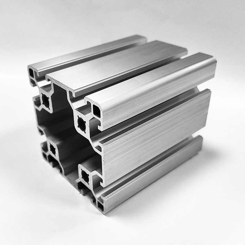 HS-10-8080 Large Slot Width T-Slot Industrial Aluminum Profile, 80 Square Silver High-Adaptability Aluminum
