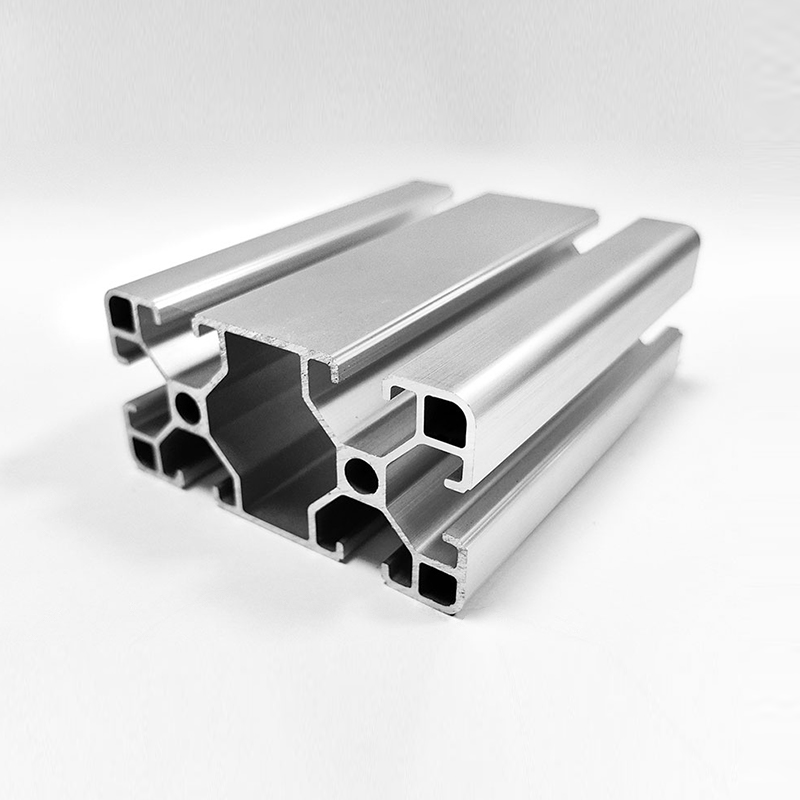 HS-8-4080L Lightweight T-Slot Industrial Aluminum Profile, Thin-Walled Silver Industrial Aluminum