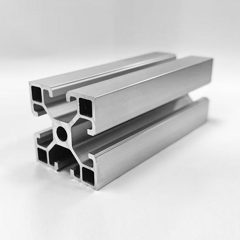 HS-8-4040F Economical T-Slot 4040 Aluminum Profile, 2.0mm Wall Thickness, 14mm Deep Slot, Silver Industrial Aluminum
