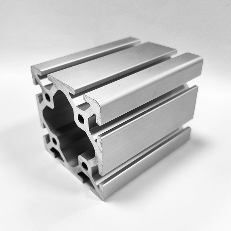 HS-8-8080W Extra-Thick Wall T-Slot Industrial Aluminum Profile, 80 Square Silver Extra-Heavy Load Aluminum