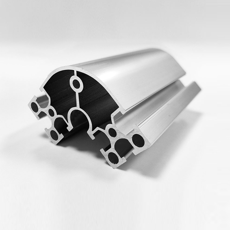 HS-6-6630GR U-Slot Industrial Aluminum Profile, 60 Square Silver Thin-Walled Lightweight Aluminum